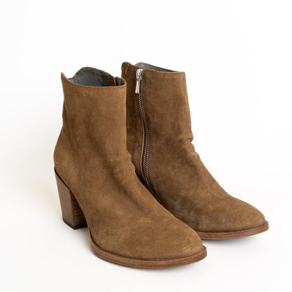 Officine Creative Josee 006 Boots Brown Suede Bootie Italy Handmade EU 36.5 NEW - Picture 4 of 16
